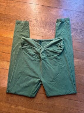 PINK Victoria's Secret Green High-Waist Leggings